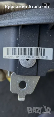 77800-TLO-G830. Airbag Аербег волан за Хонда акорд VIII. 2008-2013г, снимка 4 - Части - 55504053
