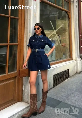 Dior 🤍Дънкова Рокля , снимка 3 - Рокли - 55503687