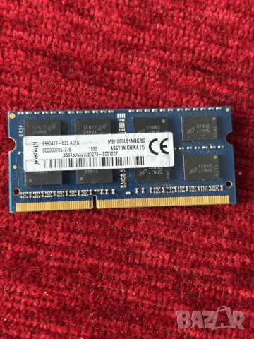 Kingston 8GB DDR3L 1600MHz SODIMM.