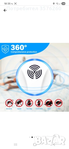 Pest Repeller ултразвукови уреди против гризачи, JENUOS®, против насекоми, паяци, бълхи, хлебарки, к, снимка 2 - Други стоки за дома - 54608617