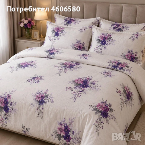 🩷 НОВИ ДЕСЕНИ НА КОМПЛЕКТИ ОТ КРЕПОН 🩷, снимка 4 - Спално бельо - 54530970