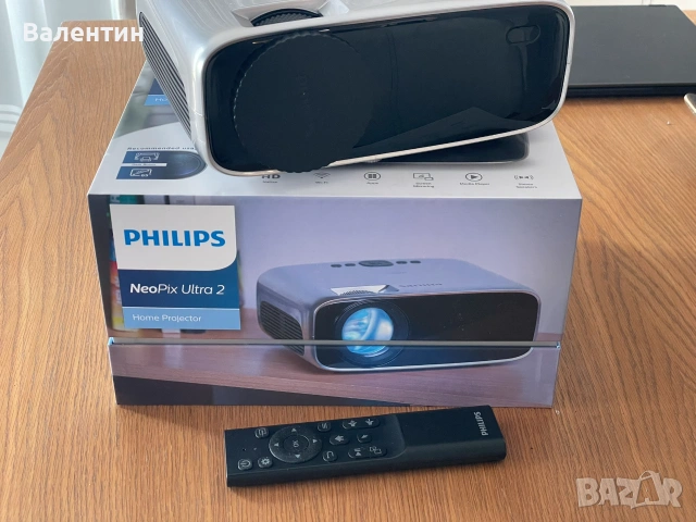 Проектор Philips Neo Pix Ultra 2 като нов, снимка 2 - Плейъри, домашно кино, прожектори - 55118129