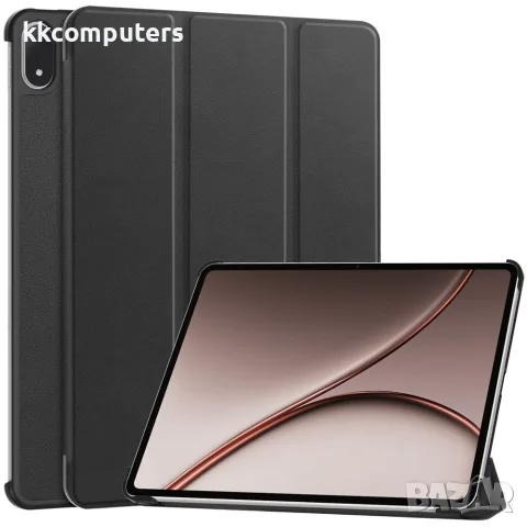 За OPPO Pad 5 Pro / OnePlus Pad 4 Тънък Кожен Калъф Tri-Fold Стойка със Скрийн Протектор – 6 цвята, снимка 2 - Калъфи, кейсове - 55403553