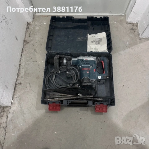 Електрически къртач Bosch GSH 5 CE, 1150 W, 8.3 J, в куфар + Комплект свредла , снимка 4 - Други машини и части - 54561842