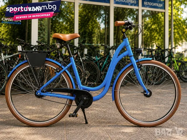 НОВ Градски Велосипед Tretwerk Elegance 28 Blue Low Step - БЕЗПЛАТНА ДОСТАВКА