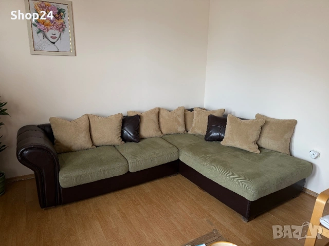 Продавам стилен и много удобен ъглов диван, снимка 3 - Дивани и мека мебел - 53983454