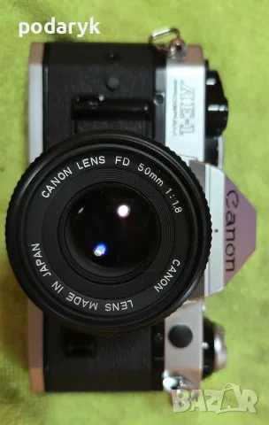 Canon AE-1 Program + Canon FD 50mm f/1.8 | Легендарен аналогов фотоапарат, снимка 5 - Фотоапарати - 55511860
