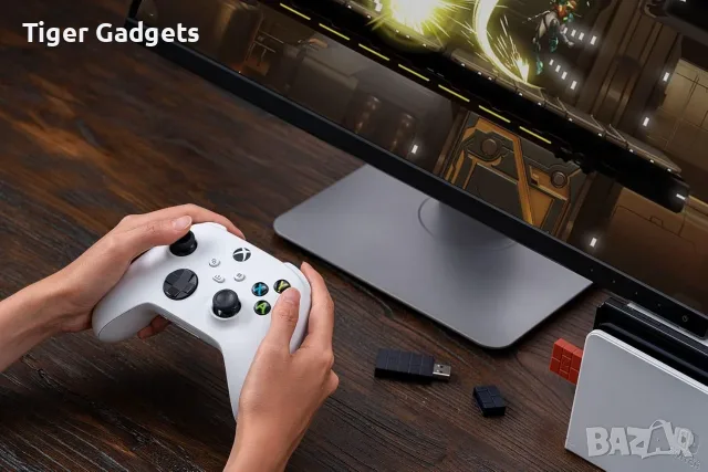 8BitDo Wireless USB Adapter 2 Bluetooth адаптер за Switch, PC, Mac, Steam Deck и Raspberry Pi, снимка 4 - Аксесоари - 55543954