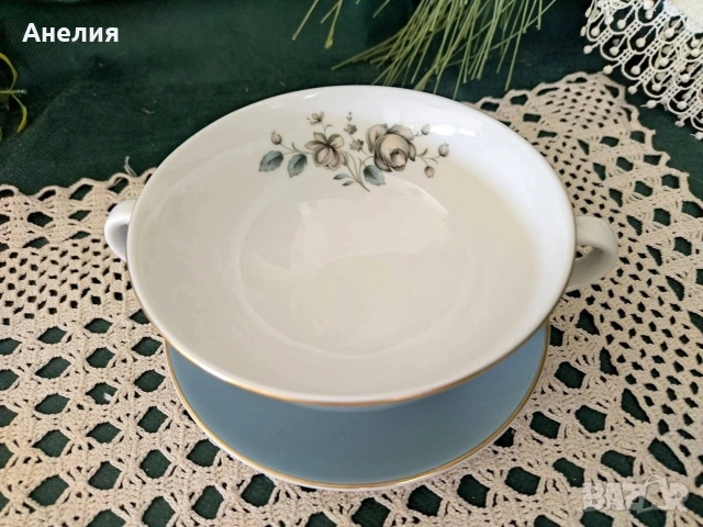 Royal Doulton сиво/сини красоти , снимка 6 - Чаши - 54564296