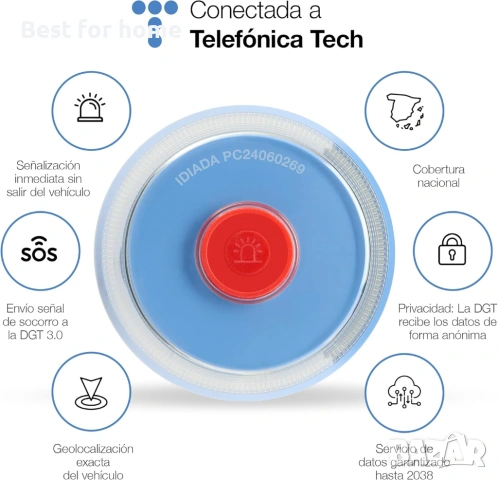  SafetyTech автомобилна аварийна светлина, снимка 3 - Друга електроника - 54935212
