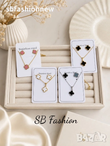 Комплект Van Cleef гердан и обеци
