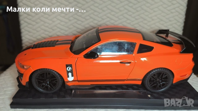 метална кола Ford Mustang Shelby GT 500 , Мащаб 1:18, снимка 2 - Колекции - 54490029