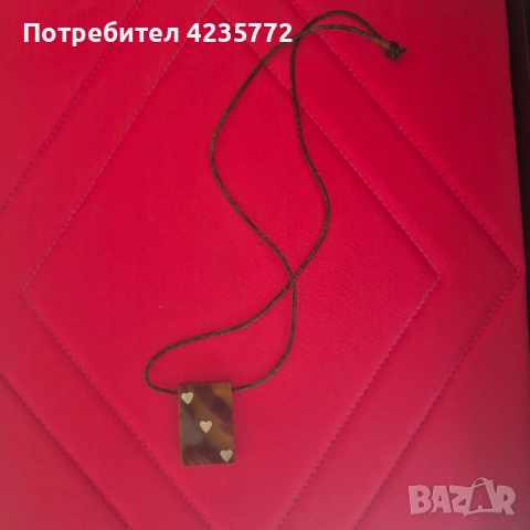 Винтидж бижута от балтийски кехлибар и керамика. , снимка 2 - Колиета, медальони, синджири - 54760969