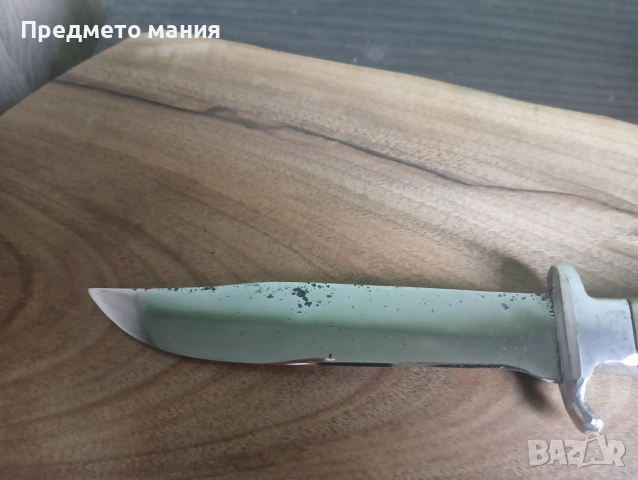 Нож ръчна изработка с дръжка от еленов рог, снимка 3 - Ножове - 55136370