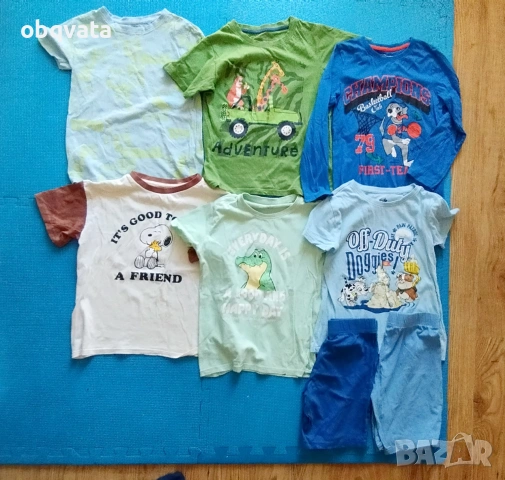 ЛОТ детски тениски+дълга блуза+ пижама