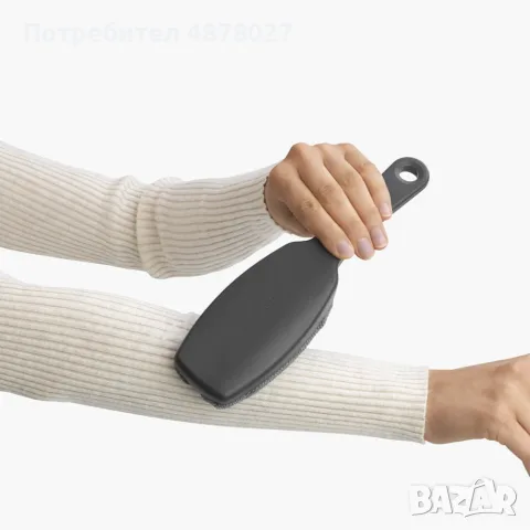 Четка за дрехи против косми и прах Brabantia Dark Grey, снимка 5 - Мопове, кофи, четки и метли - 55359958