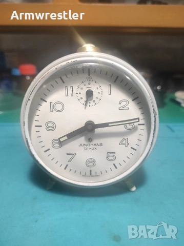 Ретро Немски Механичен Часовник Будилник Junghans