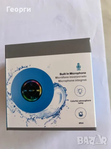 Мини Bluetooth колонка за баня Verk 06334 с вендуза, LED и IPX4, снимка 5 - Bluetooth тонколони - 55505450