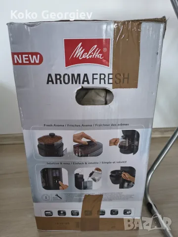 Melitta AromaFresh 1030-05 – кафемашина за филтърно кафе с мелачка | работеща, без кана, снимка 4 - Кафемашини - 55642356