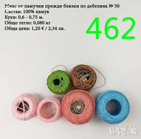 Евтини прежди в малки количества - нови и остатъци , снимка 16 - Други - 52042623