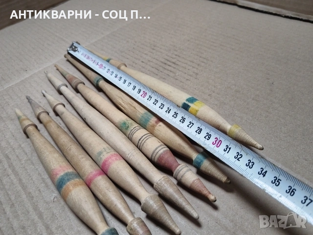 Комплект Стари Соц Дървени Вретена За Прежда. / НОМЕР 1505., снимка 13 - Антикварни и старинни предмети - 55281666