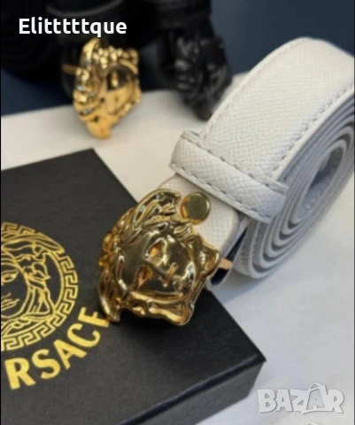 колани от естествена кожа в кутия 3см Versace , снимка 8 - Колани - 54903146