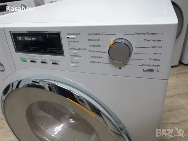 9кг Пара Miele Сушилня с термопомпа Миеле 12м Гаранция, снимка 5 - Сушилни - 54648030