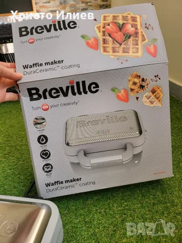 Двоен Гофретник Breville DuraCeramic, снимка 14 - Гофретници - 55614661