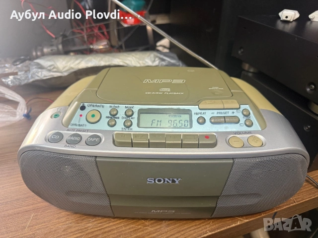 SONY CFD-S03CPL CD/MP3 Радио МР3 и Касетефон, снимка 2 - Радиокасетофони, транзистори - 54659679