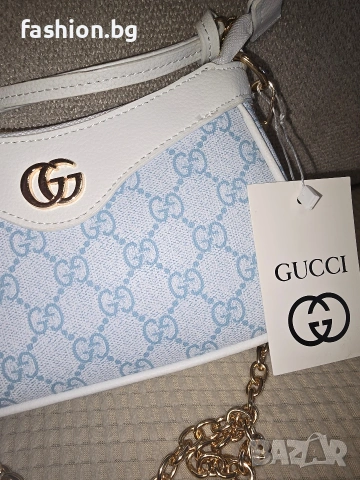 Gucci - синя чанта , снимка 3 - Чанти - 54493855