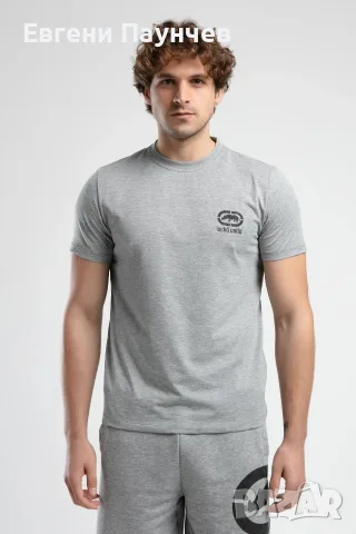 Нов с етикет Ecko unltd мъжка тениска размер М в сиво, снимка 4 - Тениски - 55477580