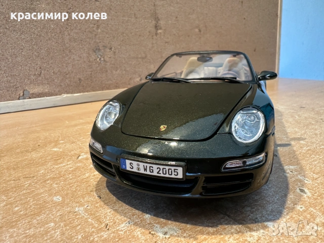 метален модел "PORSCHE 911 Carrera  S Cabriolet"/1:18,Maisto/, снимка 6 - Колекции - 55123042