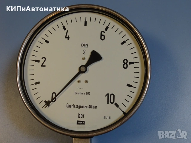 Манометър мембранен WIKA Duratherm 600 Ф160 0-10Bar manometer, снимка 2 - Резервни части за машини - 54508440