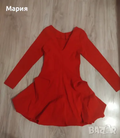 Дамска червена рокля, снимка 3 - Рокли - 55593143