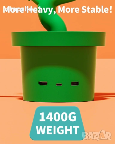 Докинг станция и зарядно за Joy-Con за Switch POWKONG Plantdock 2 Piranha, снимка 2 - Nintendo конзоли - 54229396