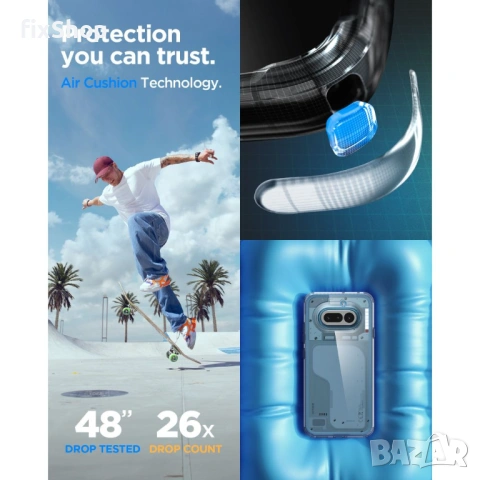 SPIGEN ULTRA HYBRID NOTHING PHONE 4A CRYSTAL CLEAR, снимка 6 - Калъфи, кейсове - 54887350