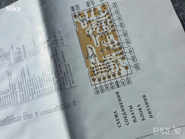 Електрическа схема телевизор Електрон-716Д, снимка 3 - Антикварни и старинни предмети - 54293203