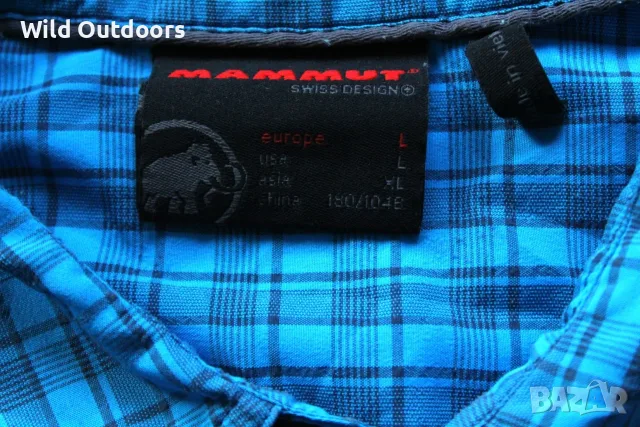 MAMMUT - мъжка спортна риза с къс ръкав, размер L, снимка 3 - Спортни дрехи, екипи - 55364908