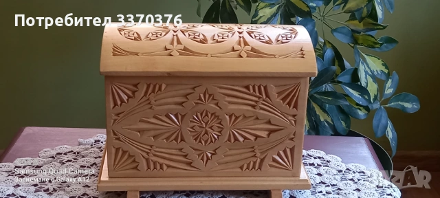 Дървена кутия за бижута-ръчна изработка