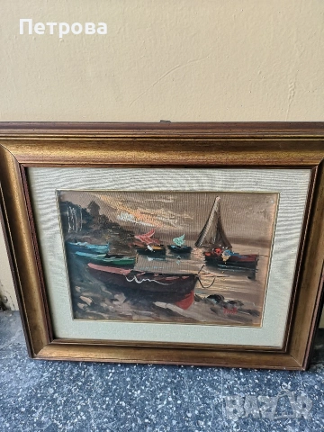 картина, масло върху платно , снимка 3 - Картини - 54299504