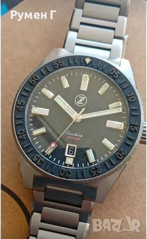 Zelos Blacktip automatic 200m Titanium "Coal Black" - пълен kомплект, перфектен, бартер, снимка 2 - Мъжки - 55681379