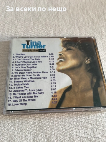 CD диск Tina Turner - Simply The Best, снимка 3 - CD дискове - 54386690