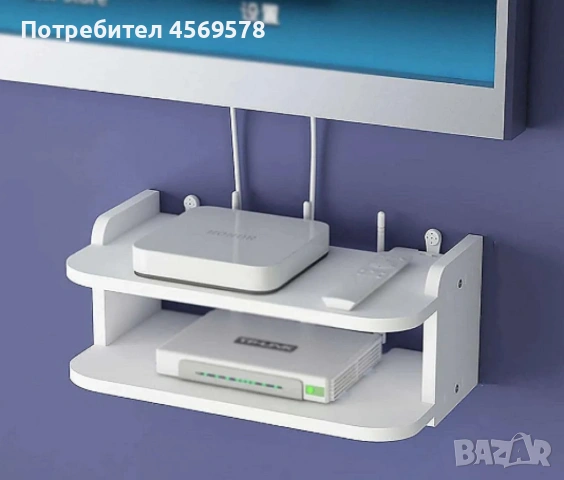 ⬜️Стенна поставка, органайзер!⬜️, снимка 2 - Етажерки - 55065781