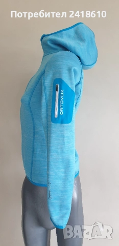 ORTOVOX Merino Inside Stretch Full Zip Hoodie  Womens Size S / XS ОРИГИНАЛ! Дамско горнище с цял цип, снимка 6 - Спортни екипи - 54645485
