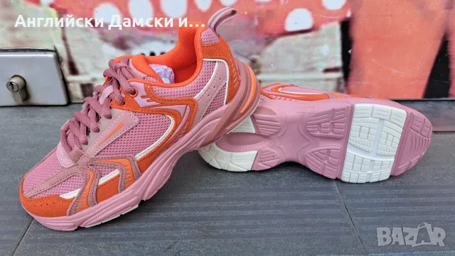 Английски дамски маратонки с естествена кожа-Clarks, снимка 2 - Маратонки - 55327949
