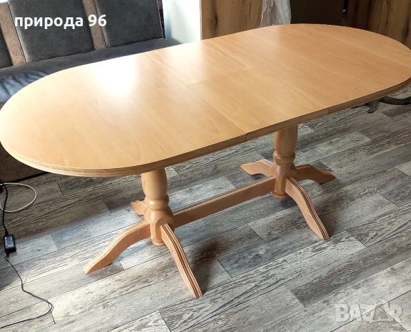 масивна трапезна разтегателна  маса