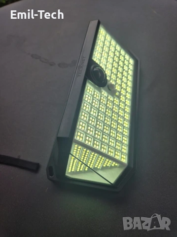 2 соларни LED лампи TECKNET – 546 LED + подарък 495 LED, датчик, IP66, снимка 10 - Лед осветление - 54592408