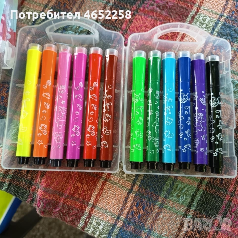 Водни флумастери, 12 цвята, снимка 2 - Рисуване и оцветяване - 55066862