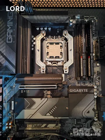 Комплект Ryzen 7 7800X3D, RAM 32GB DDR5 6000, Gigabyte B650 Gaming X AX, Noctua NH U12A, снимка 2 - Процесори - 55478690