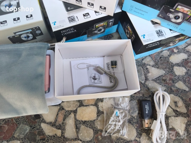 Чисто нов 4K 50MP фотоапарат за влогове – Автофокус, 32GB карта, 2 батерии, черен, сив или розов  , снимка 12 - Фотоапарати - 54620628